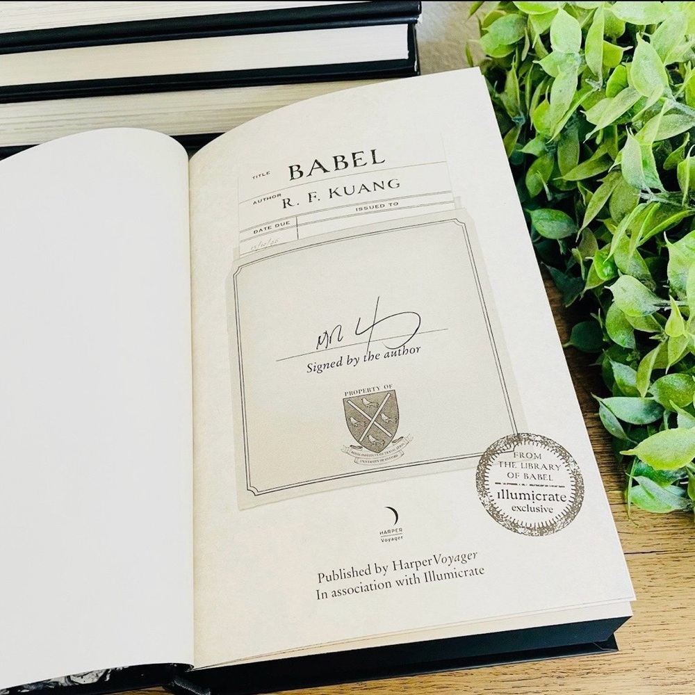 Illumicrate Exclusive Signed Edition Babel by R. F. Kuang - Picture 4 of 10